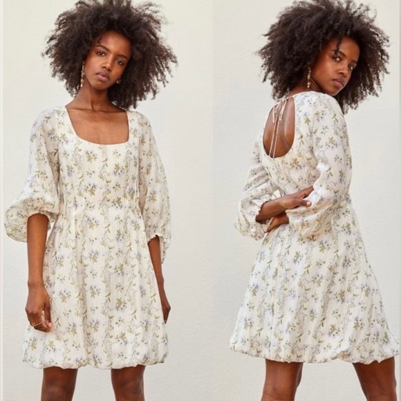 NWT Brock Collection x H&M Bubble-Hem Floral Dress, Size XXL - Picture 3 of 14